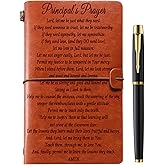 Muzuis Principal Gifts, Leather Journal Notebook Principal Gifts for Women Men, Principal’s Prayer Principal Appreciation Gifts, Principal Birthday Thanksgiving Christmas Gift