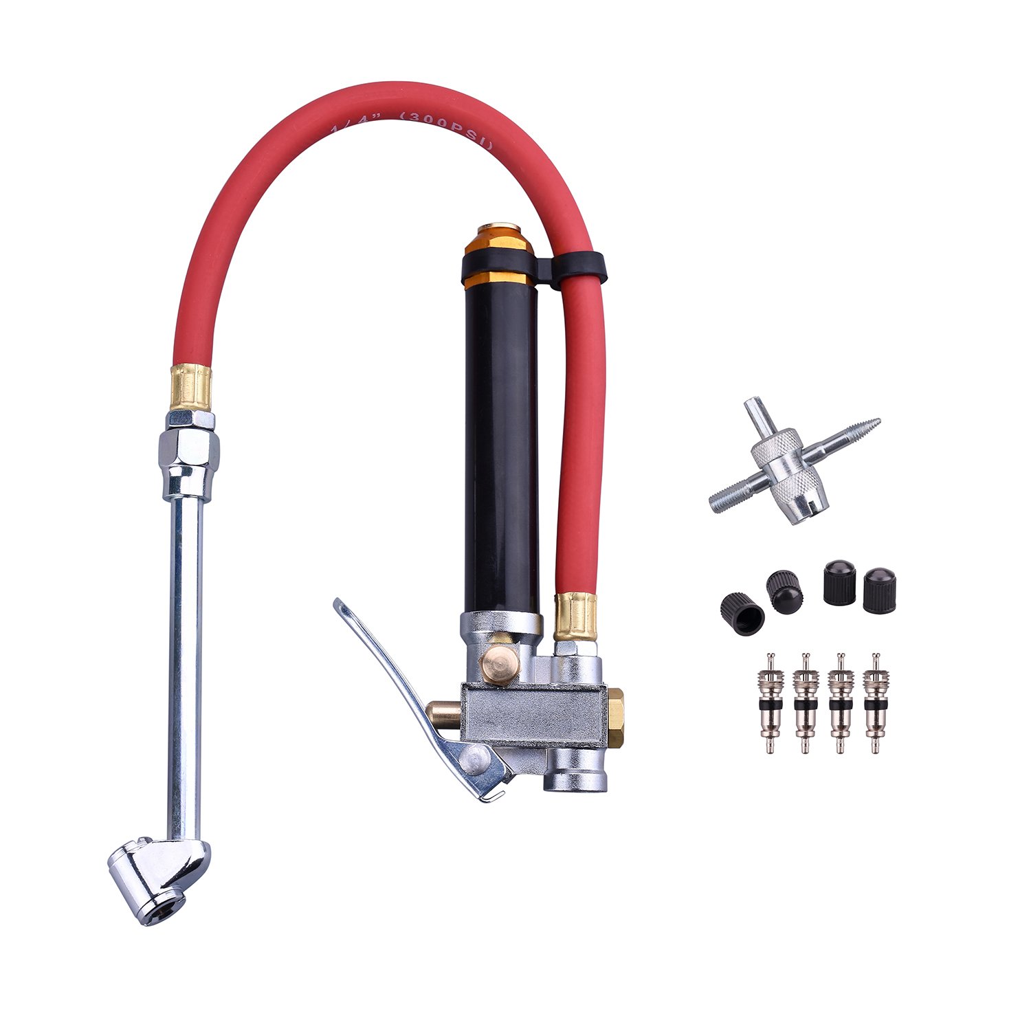 WYNNsky Bayonet-Style Tire Inflator with Pressure