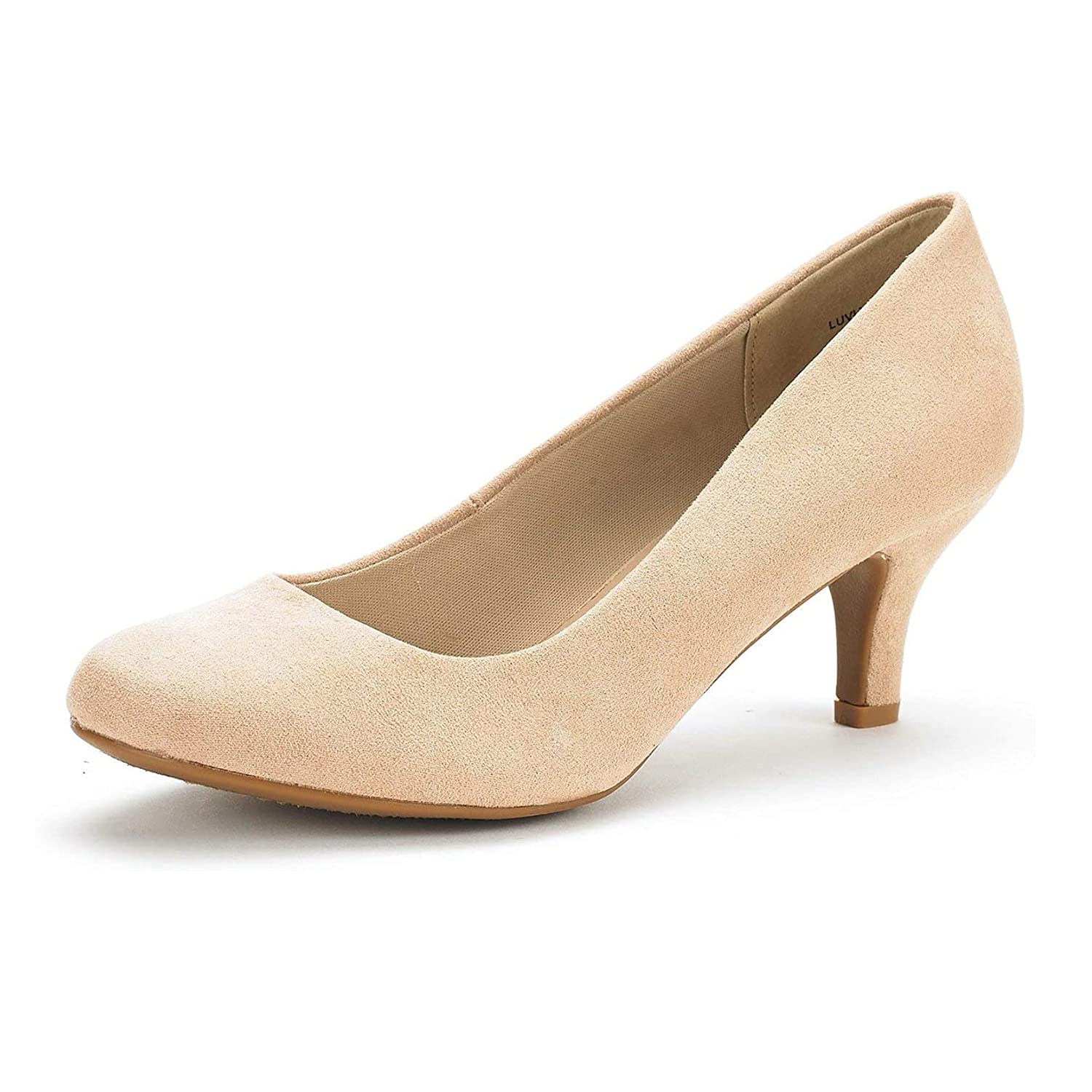 DREAM PAIRS Women's Dress Comfortable Low Heel Pump