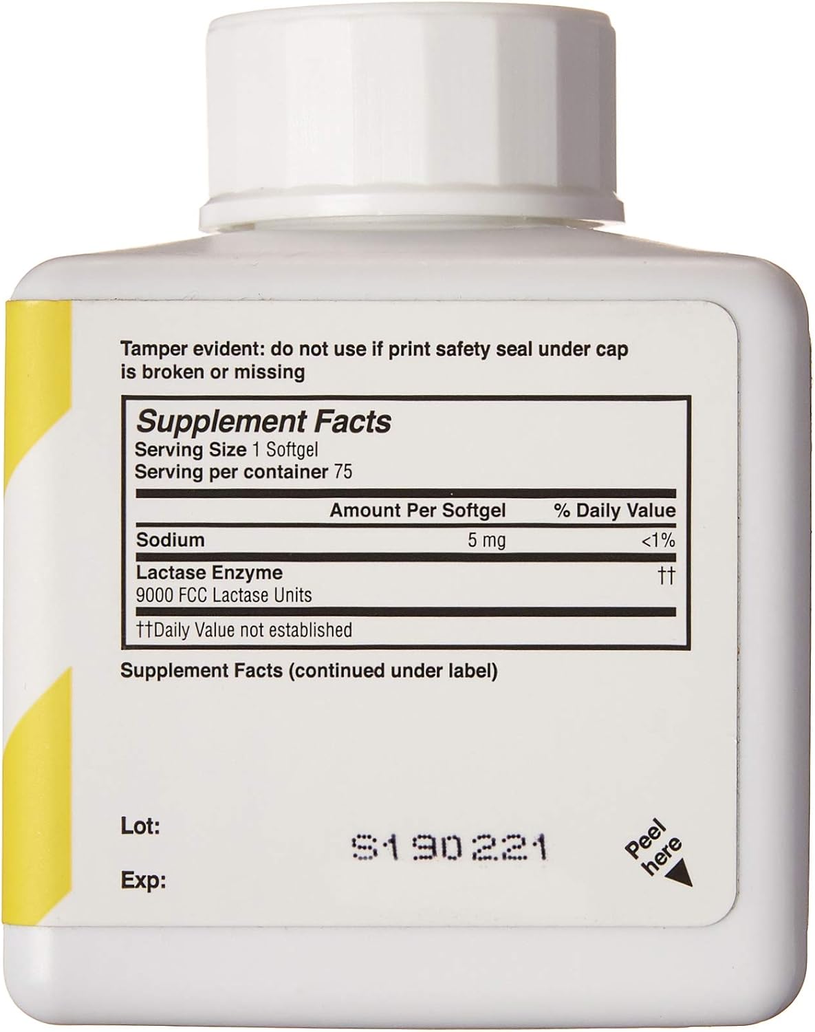 Cabinet Fast Acting Dairy Relief Lactose Enzymes, 75 Softgels, Help Prevent Gas, Bloating, Diarrhea, Intolerance, or Sensitivity, Comparable to Lactaid: Health & Personal Care