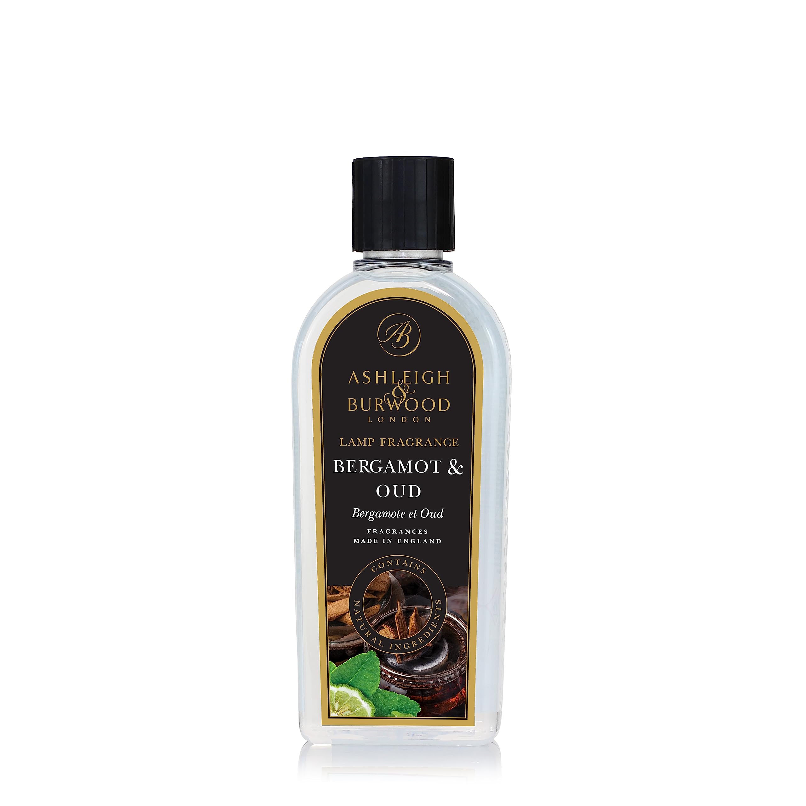 Ashleigh & Burwood - 500 mL - Actively Purifies, Cleanses, and Perfumes Home - Promotes Wellbeing - Made in UK with Natural Ingredients - Burning Time 20 Hours, Spicy Bergamot Oud โ image 1