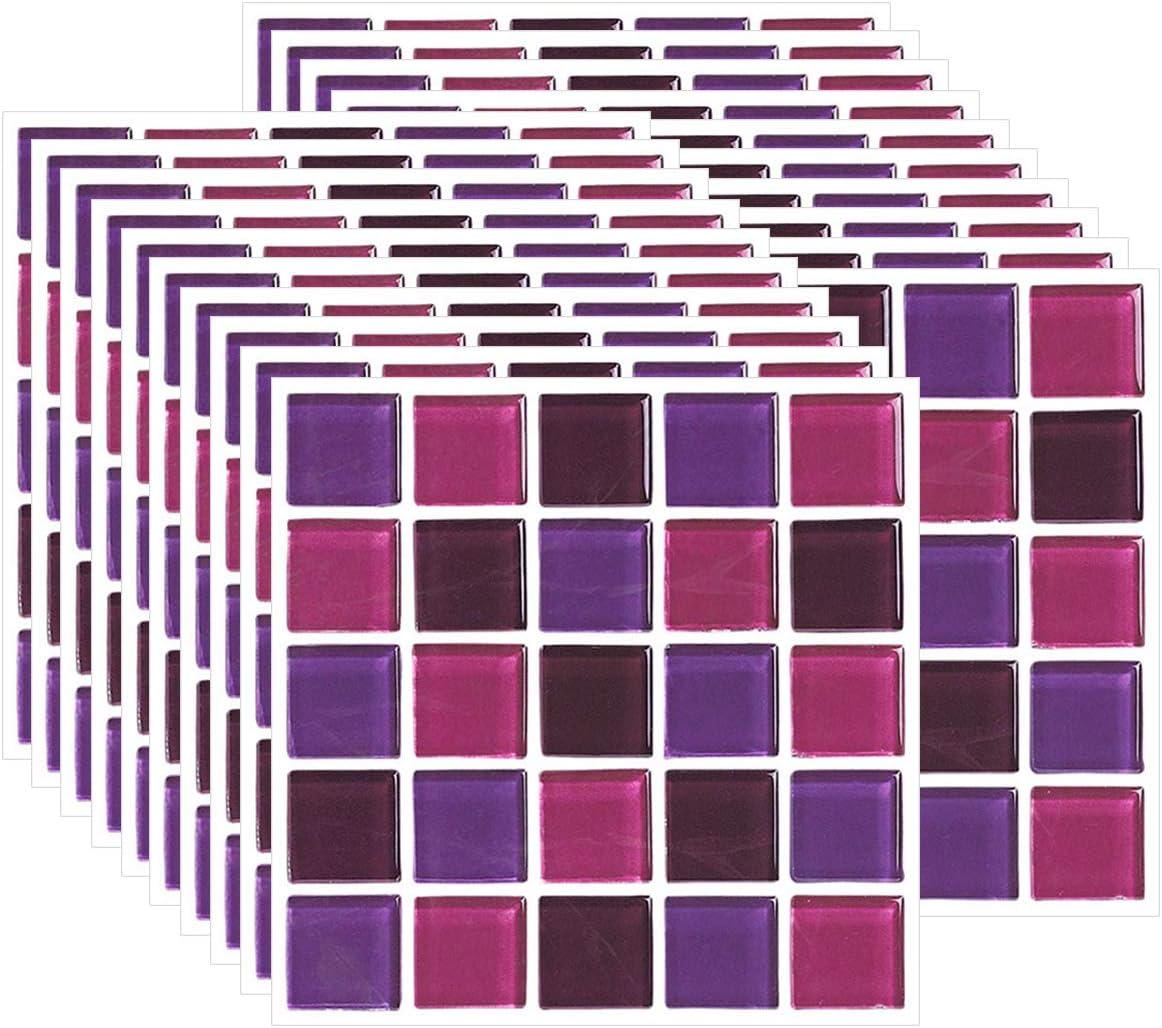 FBBULES 20PCS Mosaic Style Decorative Tile Stickers