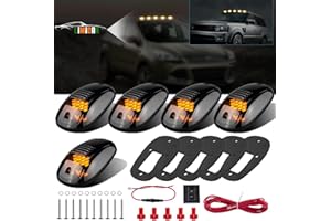 LIMICAR 5X Amber Cab Roof Marker Top Clearance Running 12LED Cab Lights Compatible w/ 03-10 Dodge Ram 1500 2500 3500 4500 11-