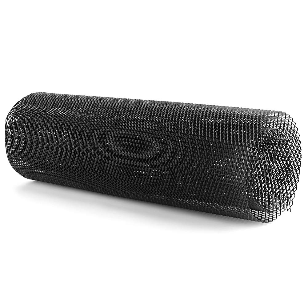 Aramox Bumper Trim Honeycomb Mesh Center Grille, 3x6mm Aluminum Alloy Body Grille, Body Grille, Bumper Grille for Grill