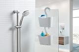 TATAY Shower Caddy Multifunctional Polypropylene 25x9x28 cm White view 7