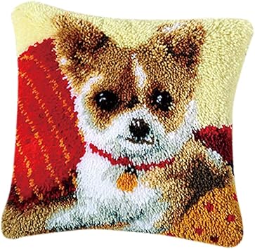 Amazon Com Dailymall Dogs And Cats Latch Hook Pillow Kits For
