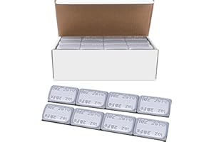 EZISOE 1OZ Adhesive Wheel Weights,1 oz Grey Stick-on Adhesive Tape,A Box of 18 Bars, 4 oz one Piece (72 oz Pack) Stick on Whe