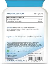 Health4All Marshmallow Root 500mg 90 Vegan Capsules UK Made view 7