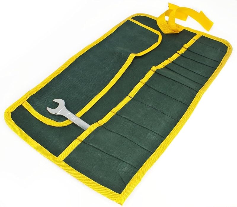 Toolzone 2 x 12 Pocket Canvas Tool Roll Storage Wallet Bag Organizer