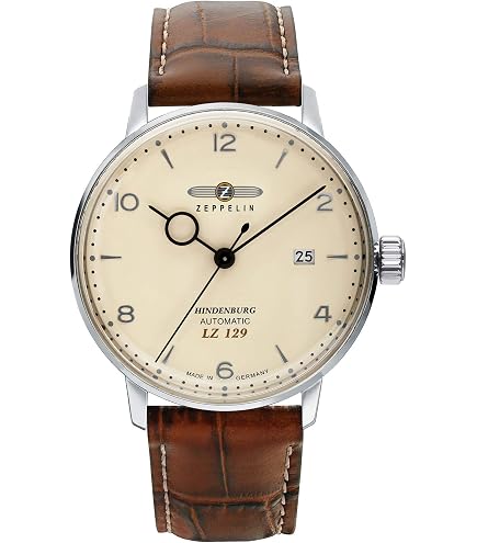 Amazon.com: Zeppelin Z96645 Mens Mediterranee 1921 Leather Strap