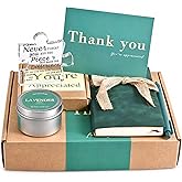 Employee Appreciation Gifts, Thank You Gifts for Men - Outstanding Work Award Gift Basket for Coworkers Team Mentor Friends Leaders Boss (6-Piece Thank You Basket Set)