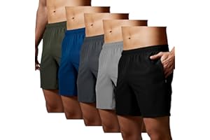 GYM REVOLUTION Men's Workout Running Gym Training Shorts