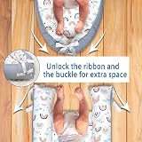 EAQ Baby Nest Pod for Newborn 0-12 Months 100% Cotton Travel Sleep view 5