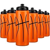 Yaomiao Basketball Water Bottle 20 oz Reusable Bpa Free Squeeze Easy Carry Leak Proof Team Sports Basketball Stuff Gifts