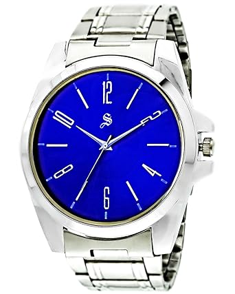 Analogue Blue Dial Mens Watch Casual Watch for Men
