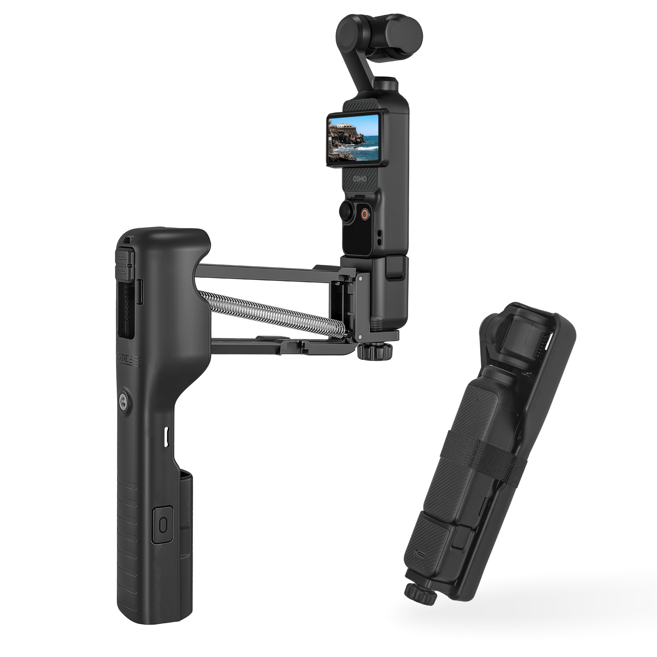 Photo 1 of STARTRC OSMO Pocket 3 Handheld Stabilizer, Mini Z-Axis Anti-Shake Handle Grip Holder Storage Protective Case for DJI Osmo Pocket 3 Creator Combo Accessories for Camera Vlog Live Shooting Video