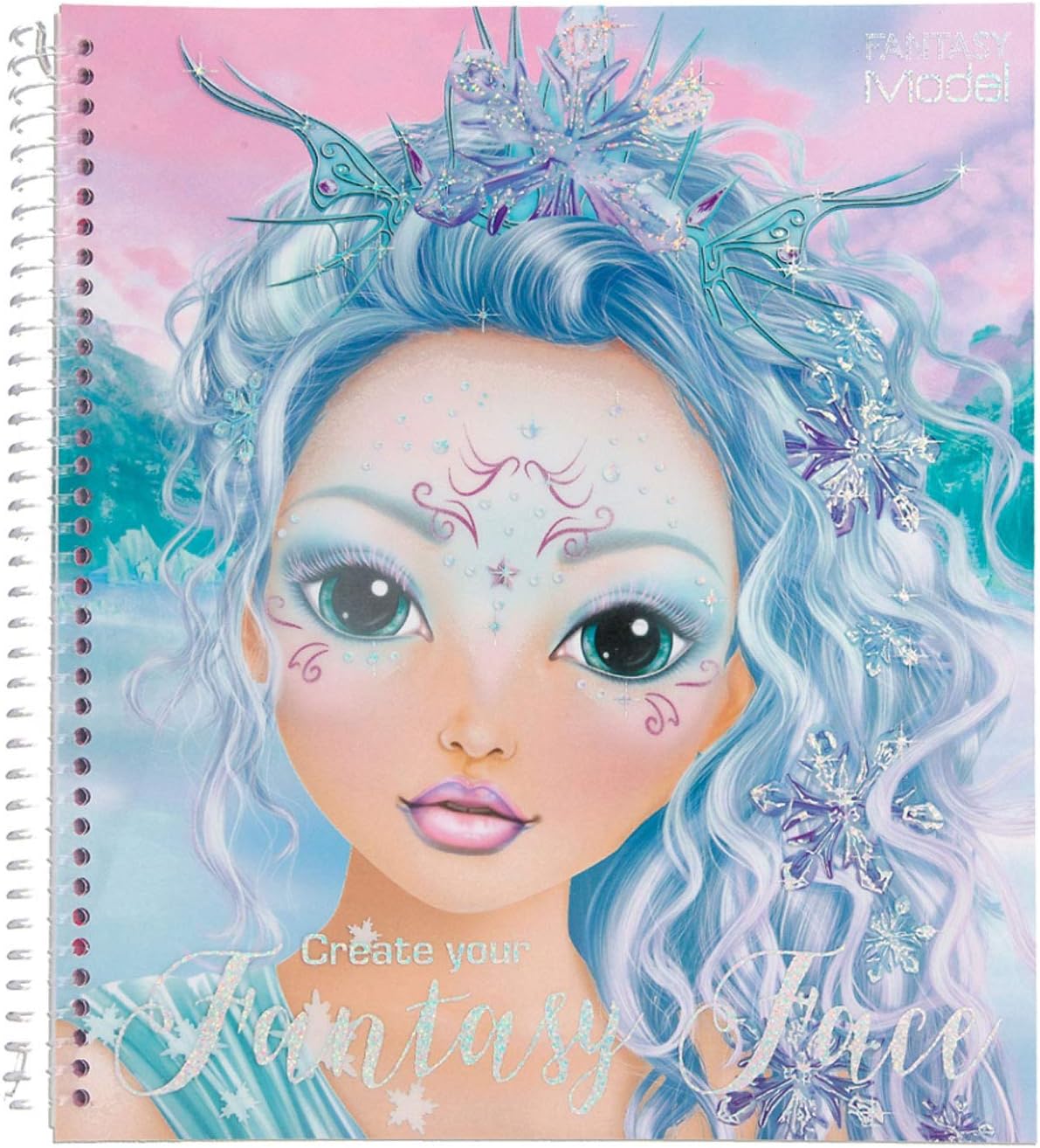 Depesche 11240 Colouring Book, Create Your Fantasy face, Approx. 24 x 21.8 x 1.8 cm, 40 Pages