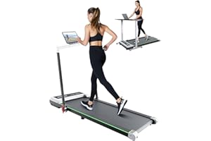 Walking Pad, AKLUER 2 in 1 Folding Under Desk Treadmill, Portable Walking Pad Treadmill with Remote Control, LED Display, Installation- Free for Jogging Running Walking for Home Office