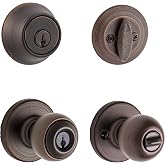 KWIKSET 690P 11P CP K6 Venetian Bronze Polo Combo Pack Lockset, Model: 96900-333