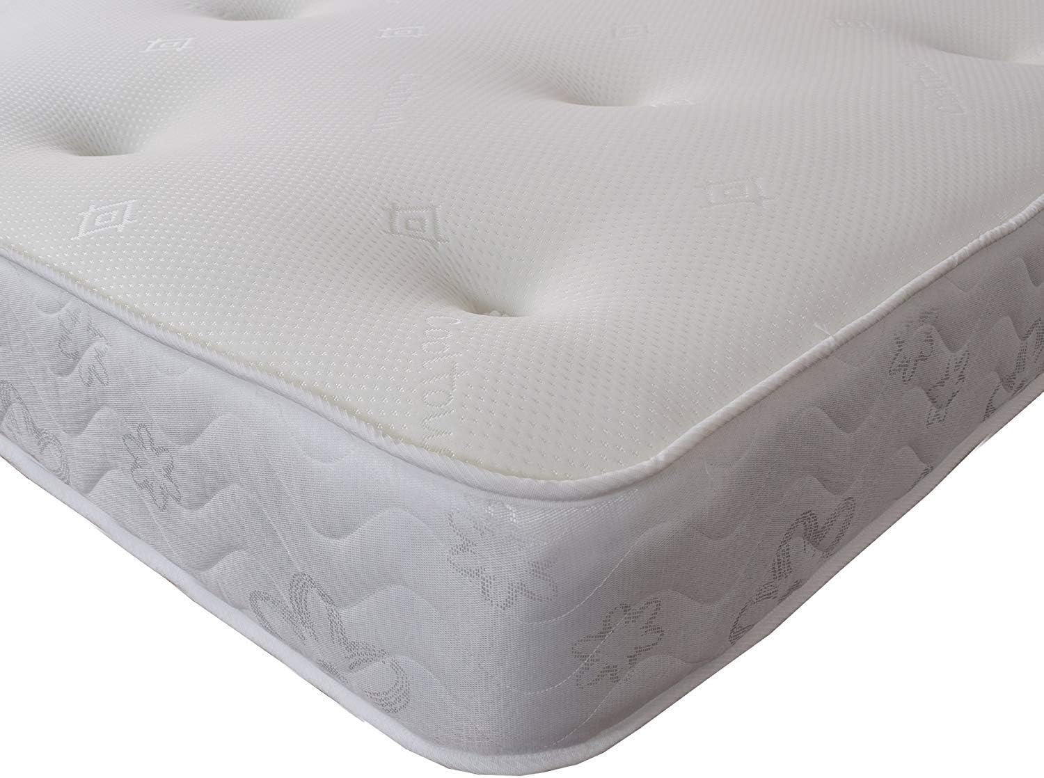 Starlight Beds Galaxy Hand Tufted Hybrid Sprung and Memory Foam Single Mattress - 20cm Deep, White (90x190x20cm) 3ft x 6ft3