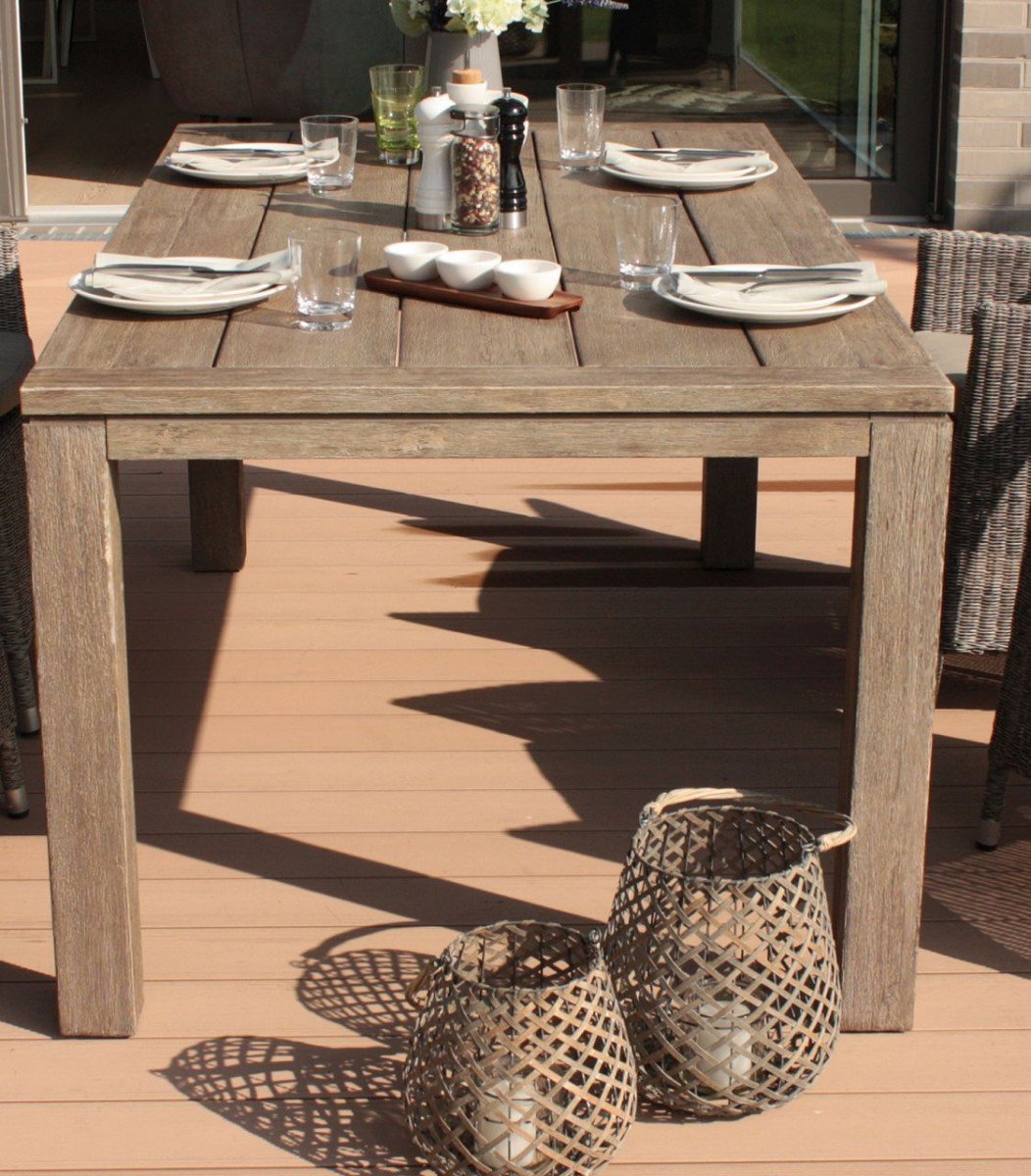 Dreams4Home Gartentisch 'Vinie' - Tisch, Holztisch, Esstisch