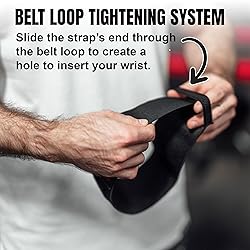 TuffWraps 16" Wrist Straps for Gym - No Thumb Loops