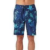O'NEILL Men's 21 Inch Hyperfreak Divergent Boardshorts - Quick Dry Swim Trunks for Men with Fixed Waist and Quick Dry Fabric