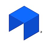 FixtureDisplays® One Riser Combo 7" Cube 3-Sided