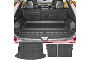 powoq Cargo Mat Compatible with 2024 2025 Subaru Crosstrek Impreza Trunk Mat Backrest Cargo Liner TPE Trunk Liner Replacement for 2024 2025 Subaru Crosstrek Accessories