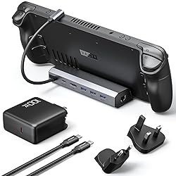 JSAUX Docking Station & 100W Charger for ROG