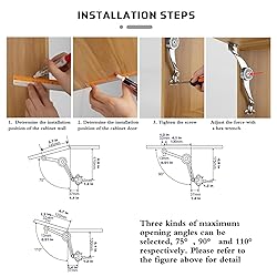 2 Pcs Heavy Duty Soft Close Lid Support Hinges