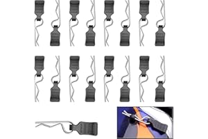 HobbyPark 50pcs Universal 1/16 1/18 RC Body Clips with Pull Tabs RC Car R Pins Small for SCX24 Traxxas TRX4M Redcat HPI Himoto HSP Exceed Truck Buggy Shell Replacement Parts