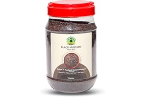 Buddha Spices Inc. Mustard Seeds, Black Bold - 1700kg (60 oz), All-Natural, Gluten-Free, Indian Origin
