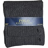 Polo Ralph Lauren Men's 2 Piece Set Hat & Scarf Navy Lambswool Blend