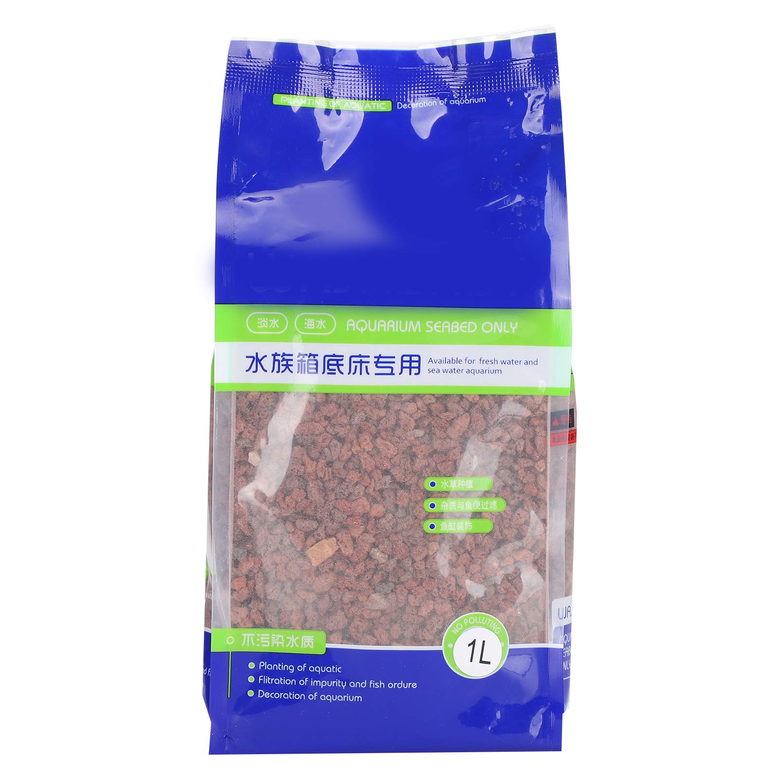 1L Aquarium Gravel River Rock, Aquarium Landscaping Gravel Volcanic Sand Fish Tanks Decoration Stone Pebbles Colorfast Decorative Gravel