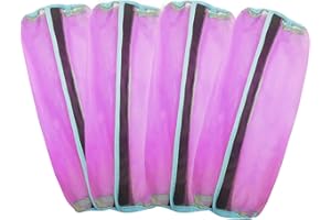 FAZCCMLY Mesh Fly Boots for Horse Breathable shoofly Leggings for Horses Set of 4 (L, Purple)