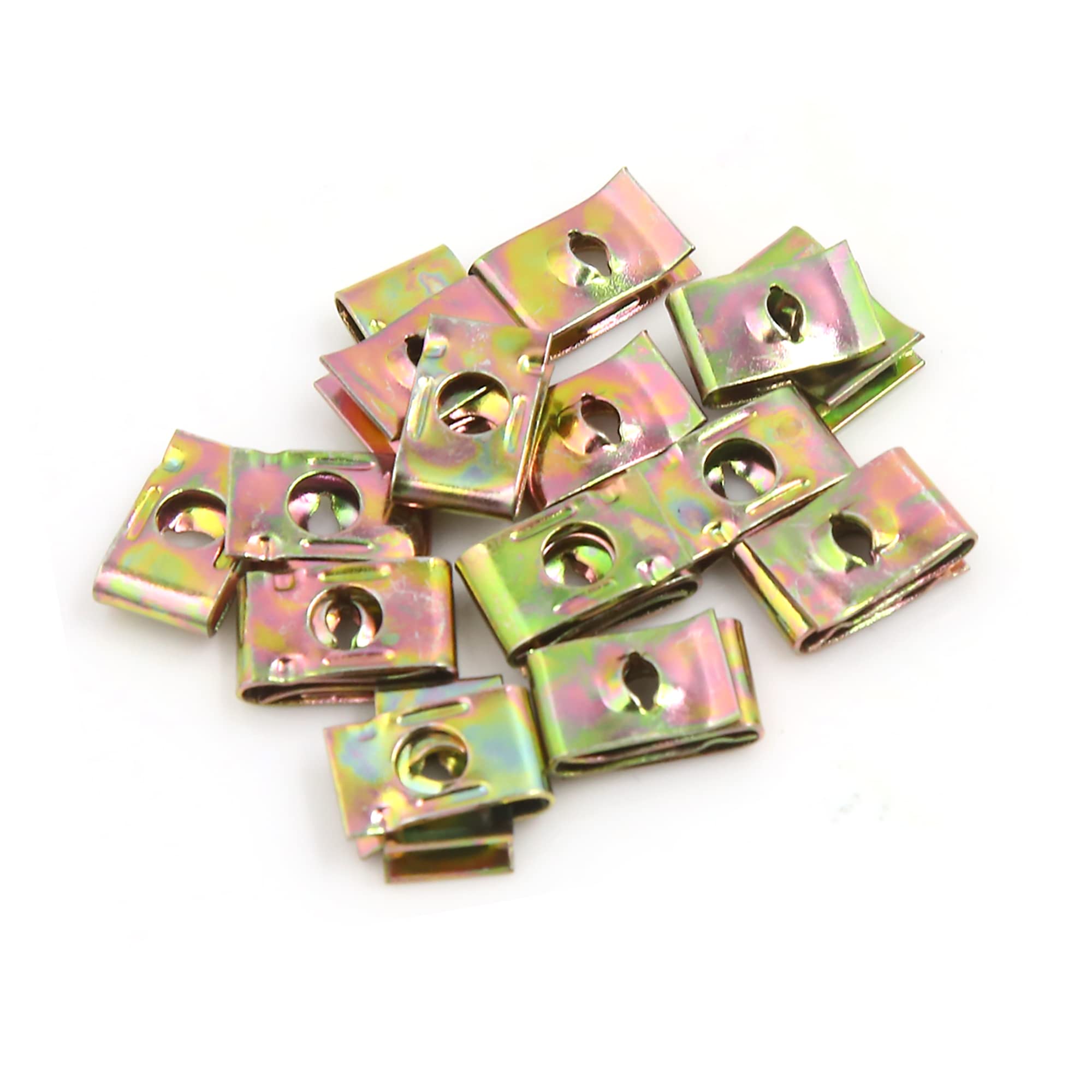 A ABSOPRO U-Type Clip 3mm Hole Spring Retainer Screw Rivet Black (Set of 20)