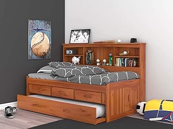 Amazon Com Discovery World Furniture Twin Daybed Bookcase With 3