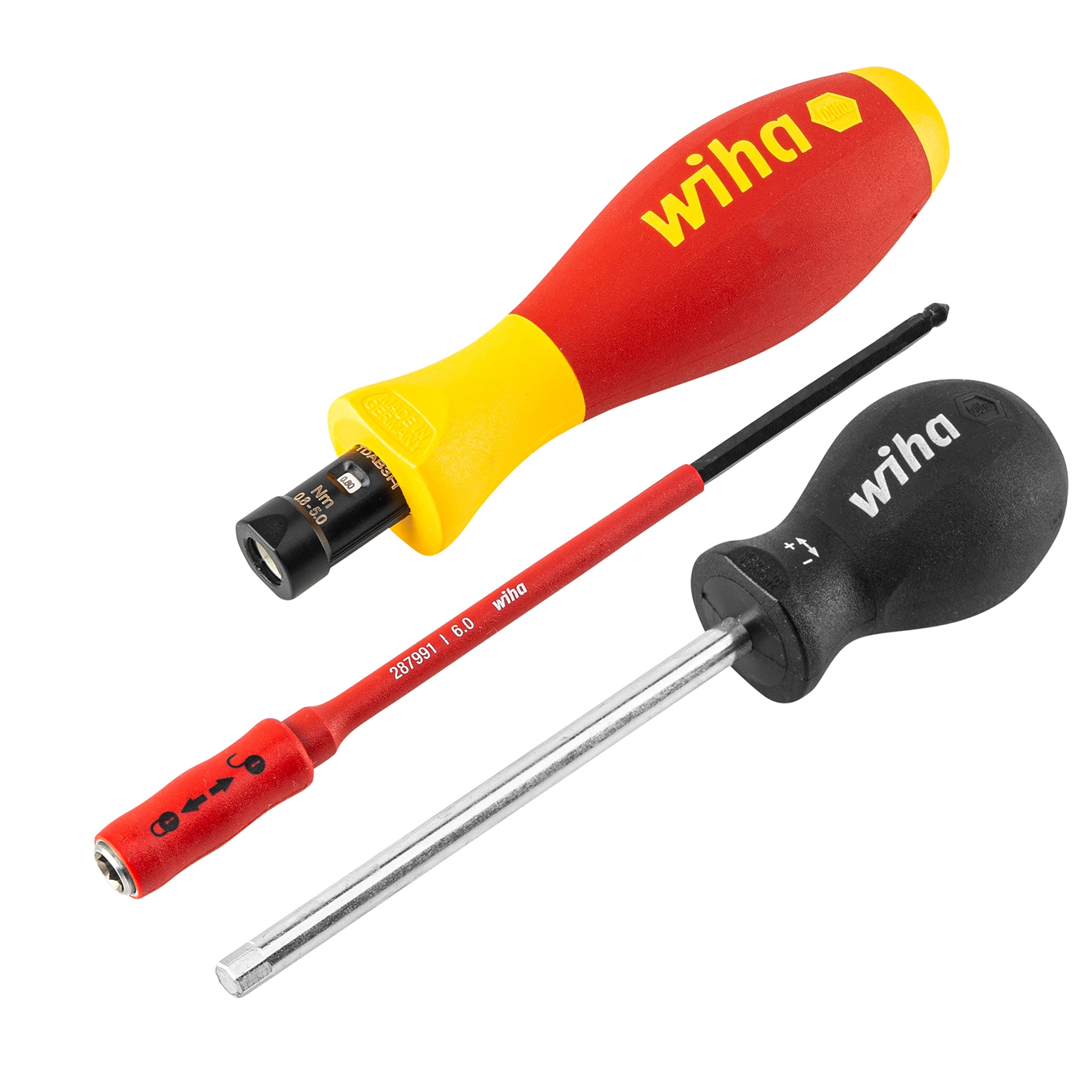 Wiha "-S" VDE Torque Screwdriver, Multi-Colour, 0.8-5 N m Size 3