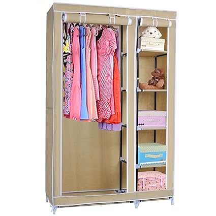 Comes With 5 Shelves Foldable Storage Cupboard For Clothes 88 X