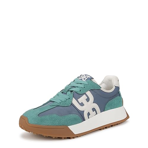 Sam Edelman Women's Langley Sneaker, Coastal Blue/Marine Green, 11