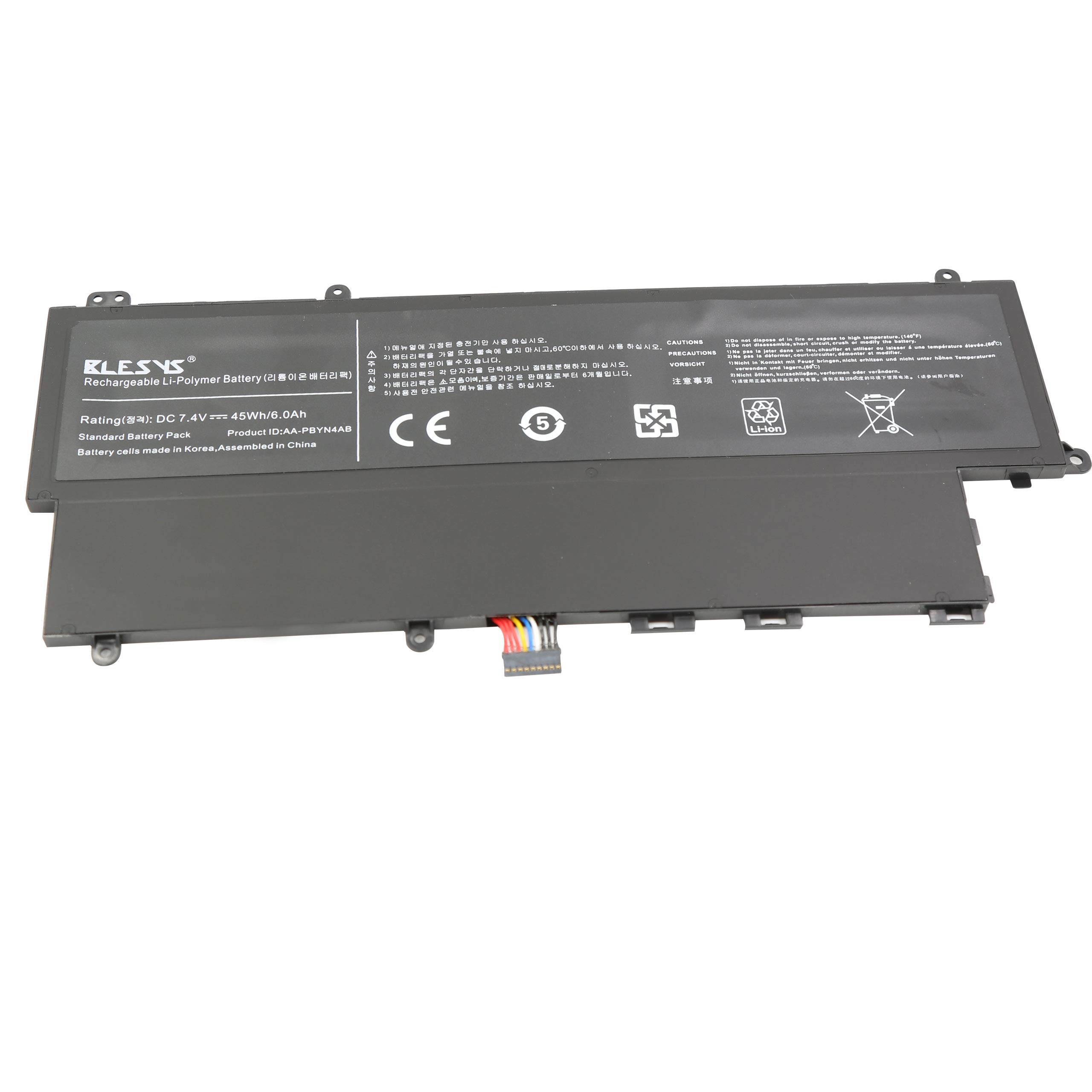 BLESYS 7.4V 45WH AA-PBYN4AB AA-PLWN4AB Replacement Laptop Battery fit SAMSUNG Ultrabook NP530U3C NP530U3B NP532U3C NP535U3C NP532U3X 530U3B 530U3C 535U3C 532U3X 540U3C Notebook battery