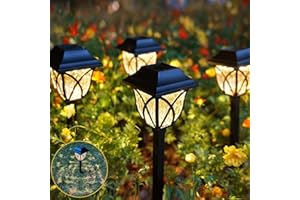 KAQ 8 Pack LED Solar Lights Outdoor Pathway, Solar Garden Lights Auto On/Off, Solar Lights Outdoor Waterproof for Patio, Yard, Garden Decor