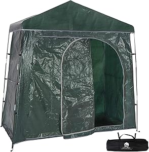 Bravindew Outdoor Bike Storage Shed Tent Heavy Duty Space Saving Bicycle Garden Pool Storage Sheds Huts All Season Weatherproof Reusable Bike Shed with Waterproof Cover