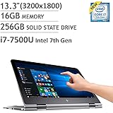 HP ENVY 13 x360 2-in-1 Laptop: 13.3" QHD+ (3200x1800) EDGE-TO-EDGE GLASS TouchScreen | Intel i7-7500U | 16GB | 256GB SSD | 0.6" Thin | Windows 10 (Certified Refurbished)