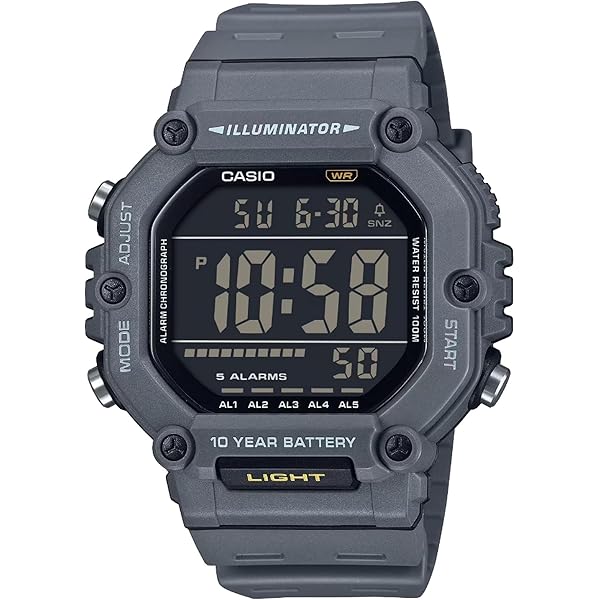 Amazon.com: Casio 10 Year Battery Quartz Watch with Resin Strap