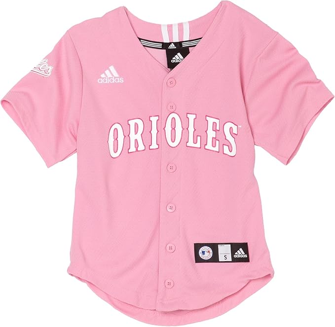 MLB Girls' Baltimore Orioles Screen Print Baseball Jersey