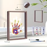 Cherry Cheers Family Handprint Kit Wooden Frame Non-Toxic Paints Transparent view 4
