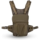 Eberlestock Recon Modular Bino Pack - Advanced Binocular Harness System | Customizable Attachments, Chest Rig with Magnetic Closure to Keep Binos Secure, Dual Side Zipper Pockets