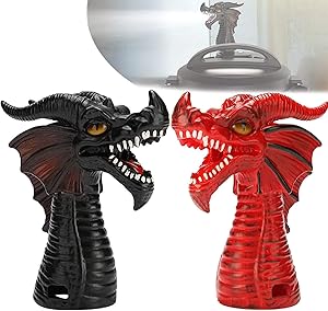 2Pack Fire-Breathing Drägon Steam Release Accessory, Steam Diverter Cupboards/Cabinets Savior for Pot Pressure Cooker Kitchen Supplies (Black & Red)